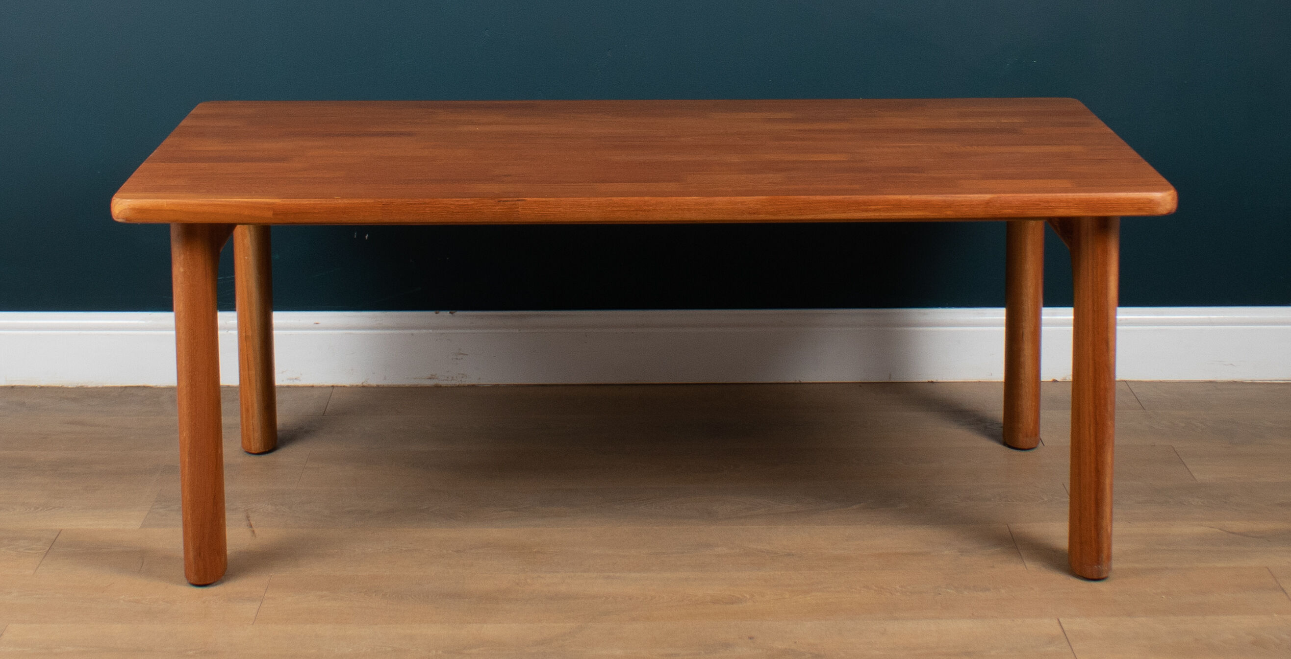 Restored Danish Solid Teak 1960s Retro Coffee Table
