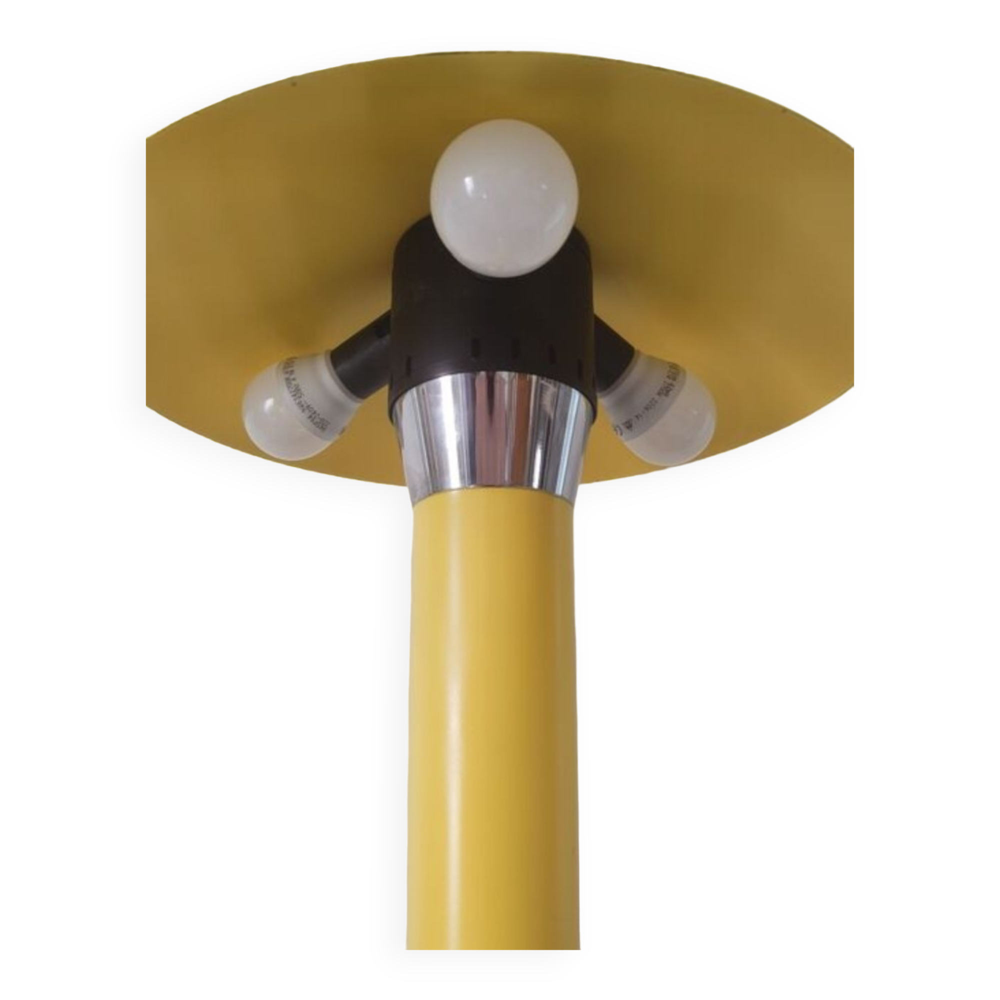 Vintage yellow mushroom lamp