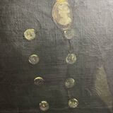 Huile sur toile portrait ancêtre signé A. Juliard daté XIXème