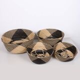 Collapsible Woven Storage Basket,Vegetable and Fruit Basket, Laundry Basket