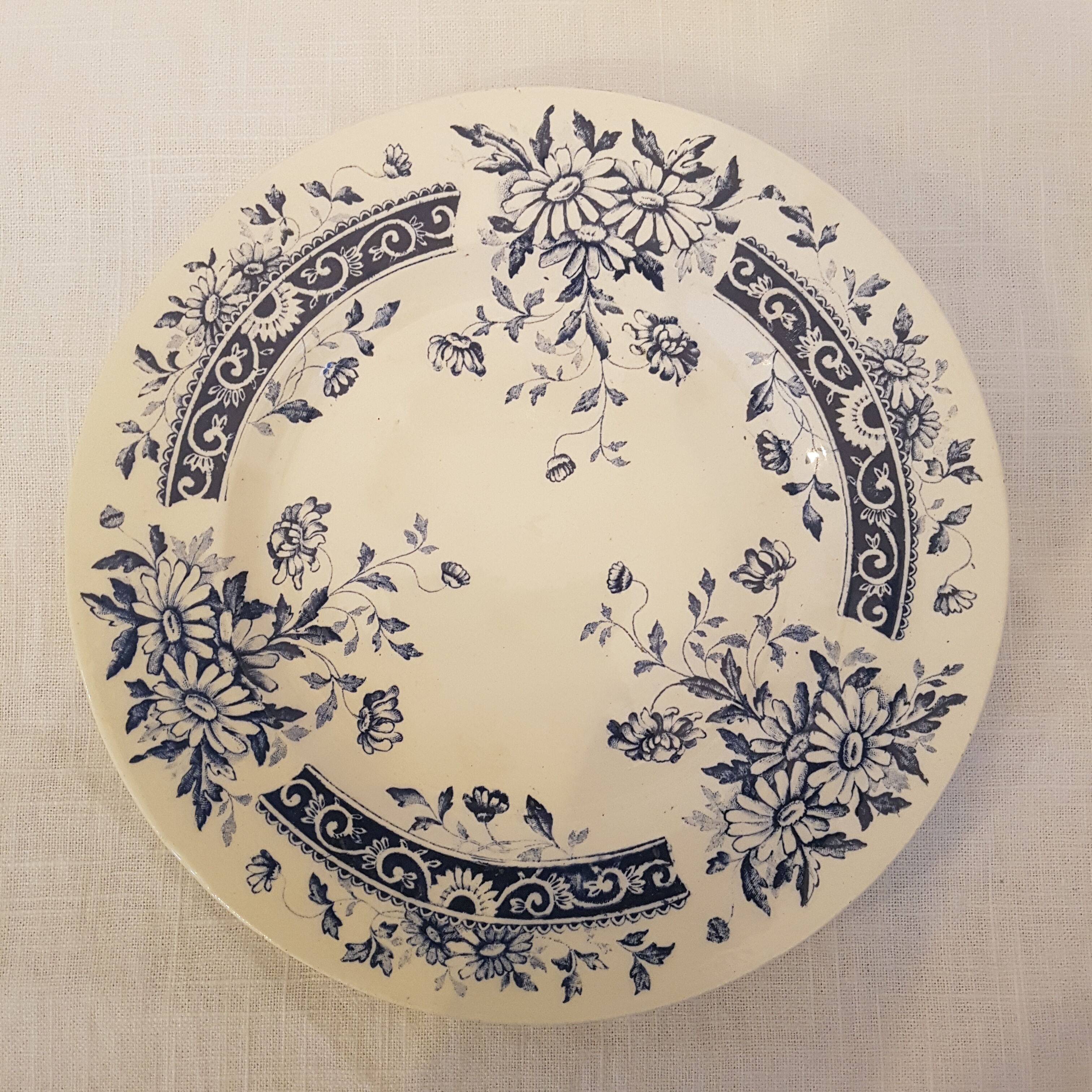 Compotier ceramic decoration flowers