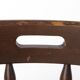Vintage Western Style Wooden Chair, 1950s–1960s German Rustic Beechwood