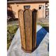 Wood and rattan umbrella stand