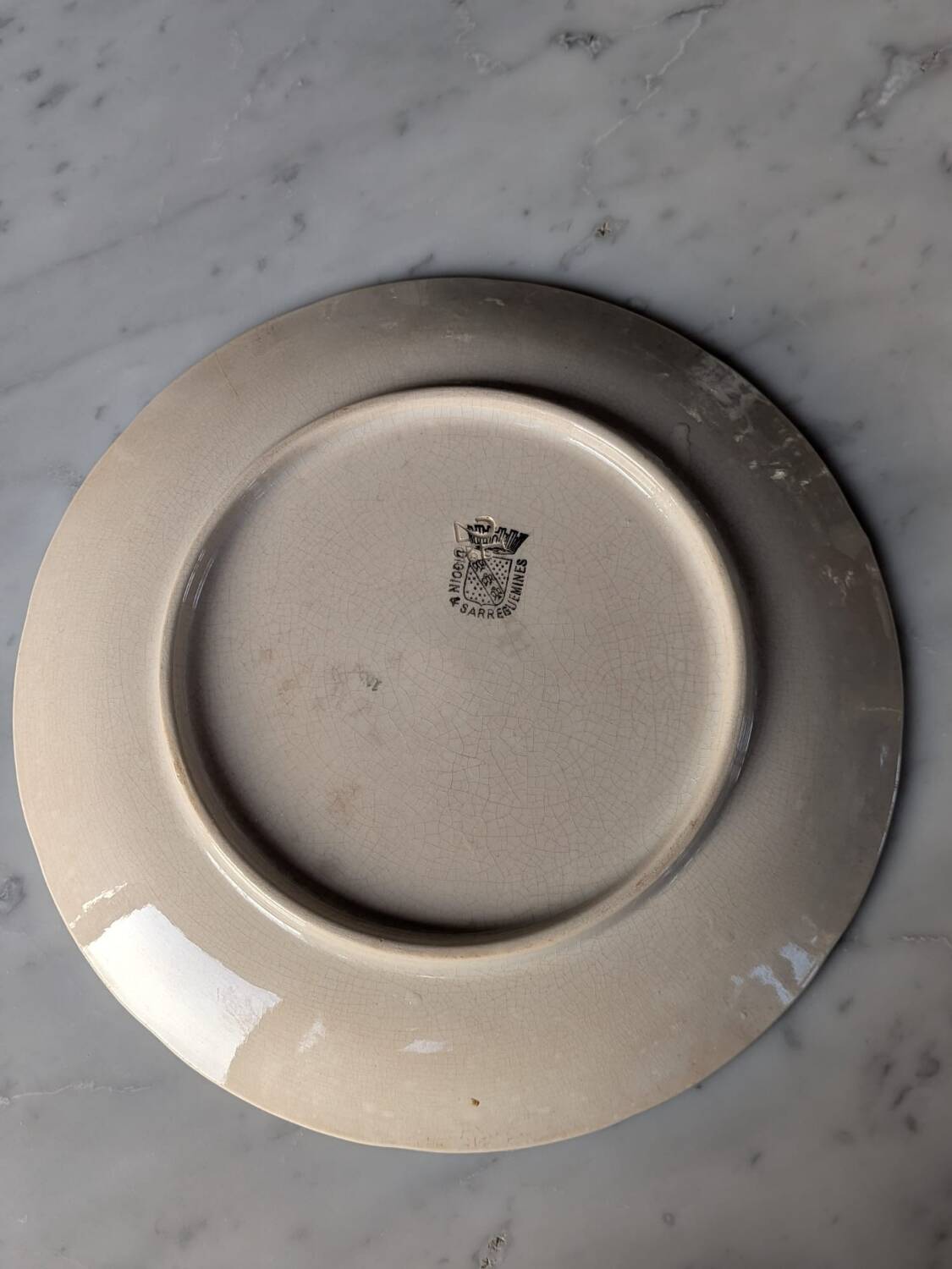 Plate from Digoin Sarreguemines