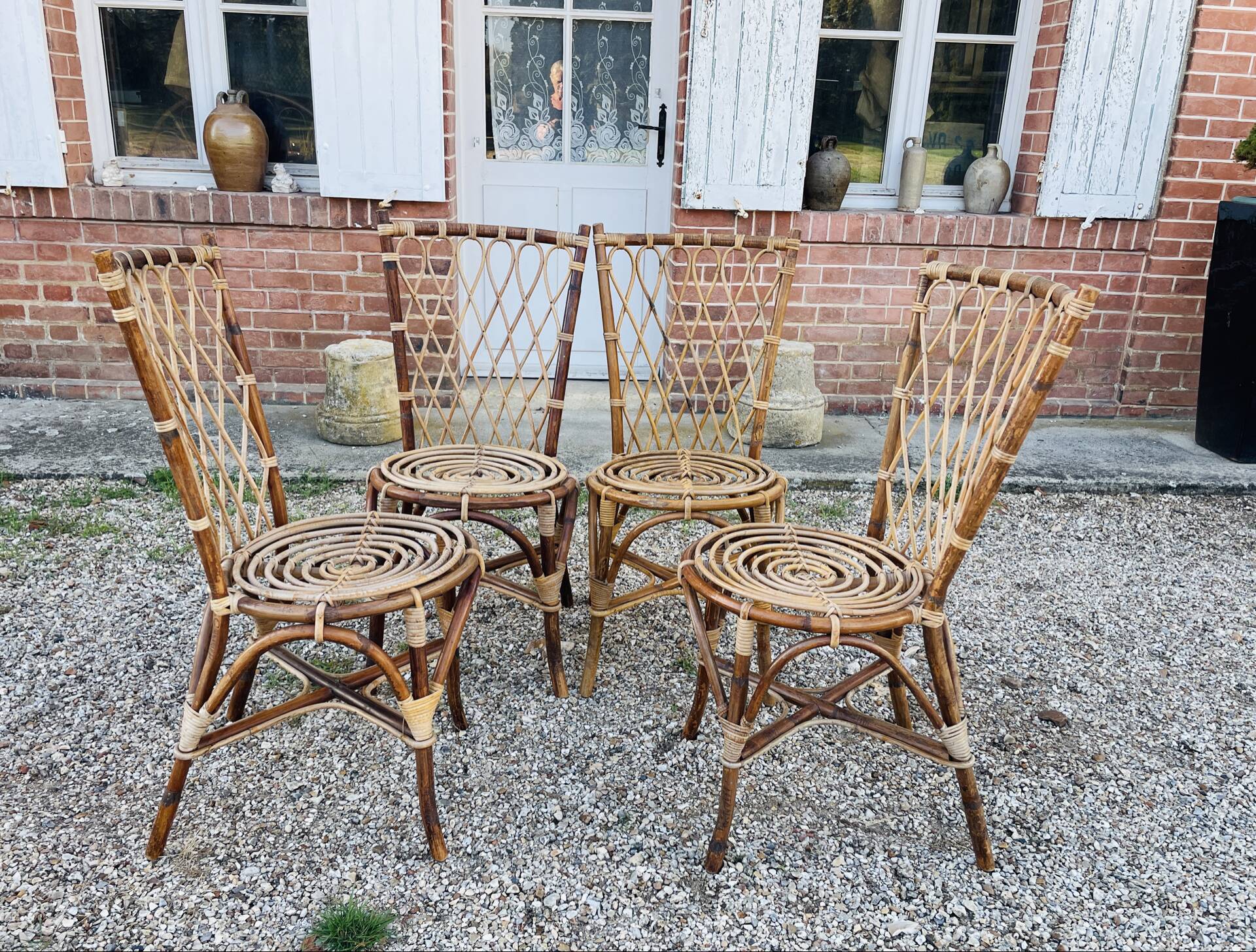 4 Louis Sognot chairs