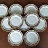 11 assiettes à dessert Raynaud vintage