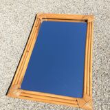 Rectangular rattan mirror, 72x47 cm