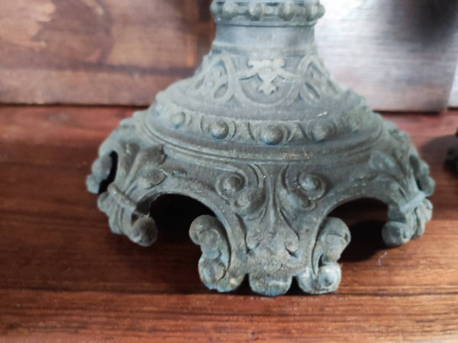 Decorative metal vase