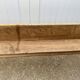 Pair of solid oak wood farmhouse benches 250cm rustic 1900