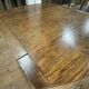 Solid wood farmhouse table with drop-leaves
