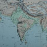 Map of Asia from 1884
