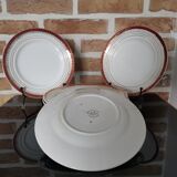 10 Ceranord porcelain dessert plates