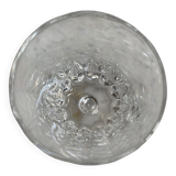 Set of six Bayel Champagne crystal stemmed glasses