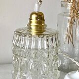70s glass pendant light