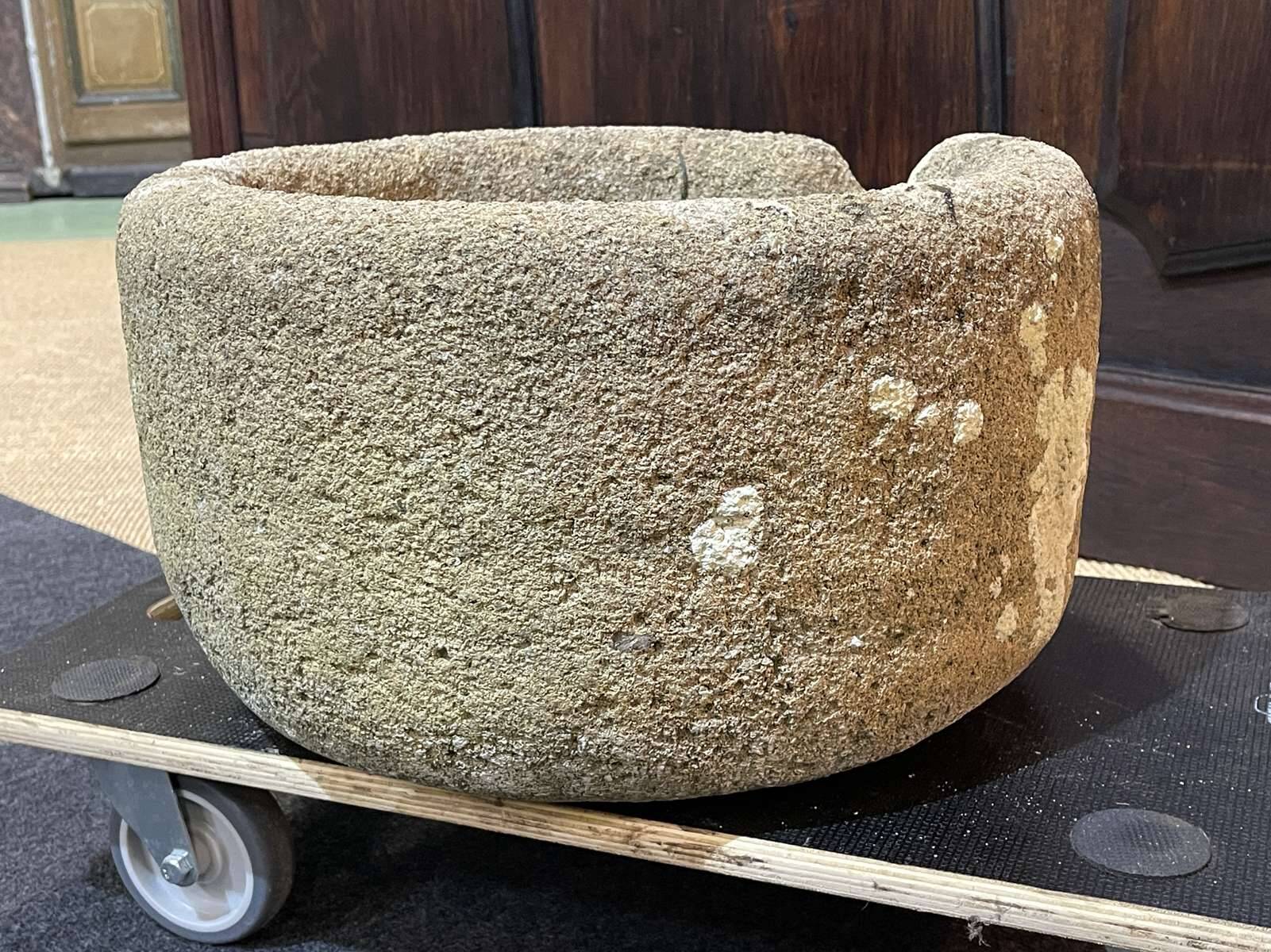 Reconstituted stone planter from the 1970s.