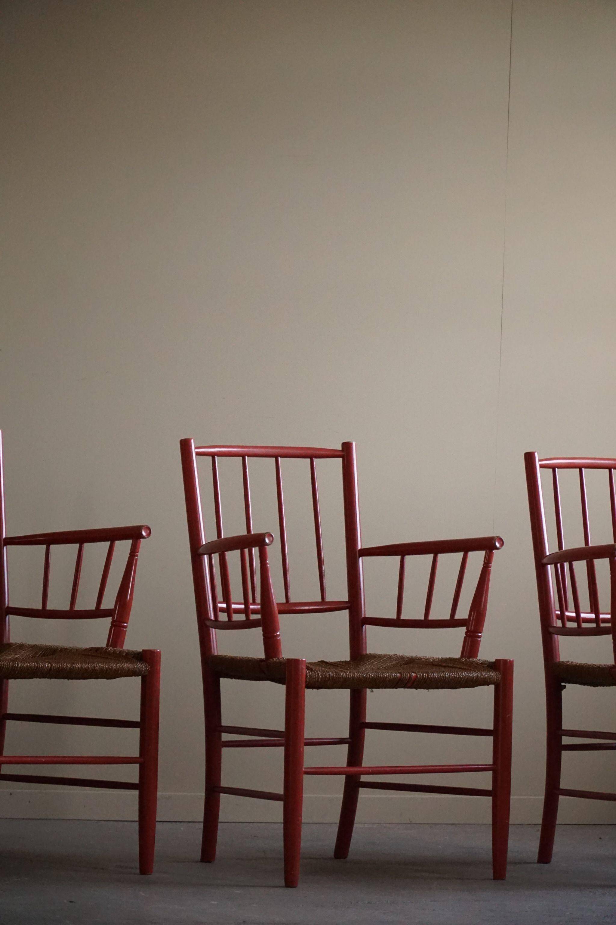 Bjørn Wiinblad, set of 4 chairs, Nässjö Stolefabrik, Mid-Century Scandinavian, 1950s