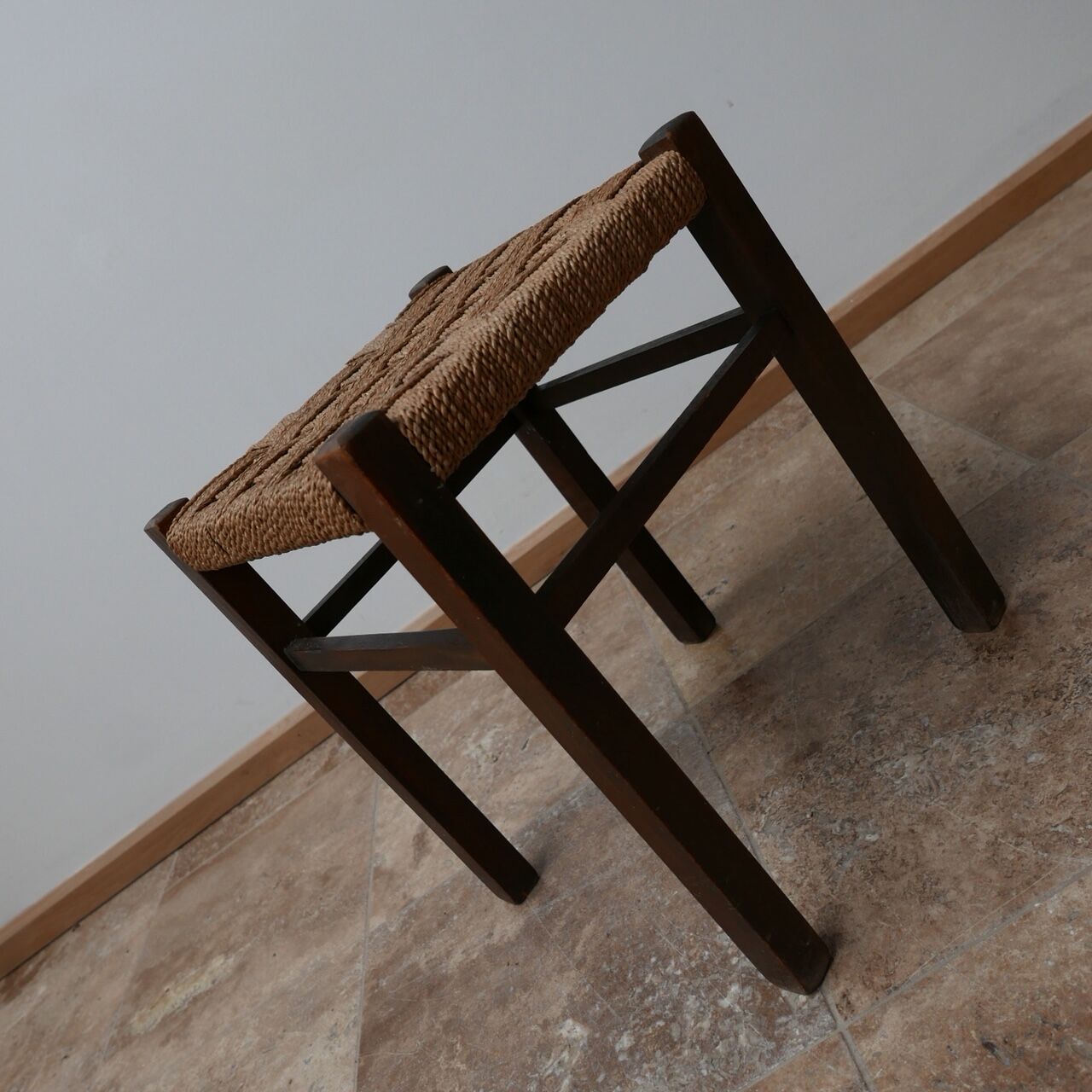 Mid-century german cord stool