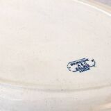 plat oval A&C Salins modèle Bourgogne fin XIXème