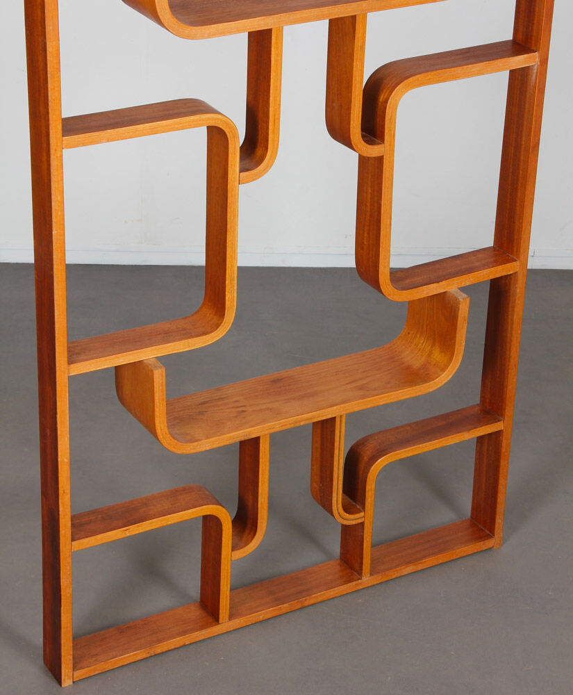 Claustra vintage, Czech mahogany made by Ludvik Volak, 1960
