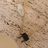 Mid-century textured plastic lamp, 1950s–60s.