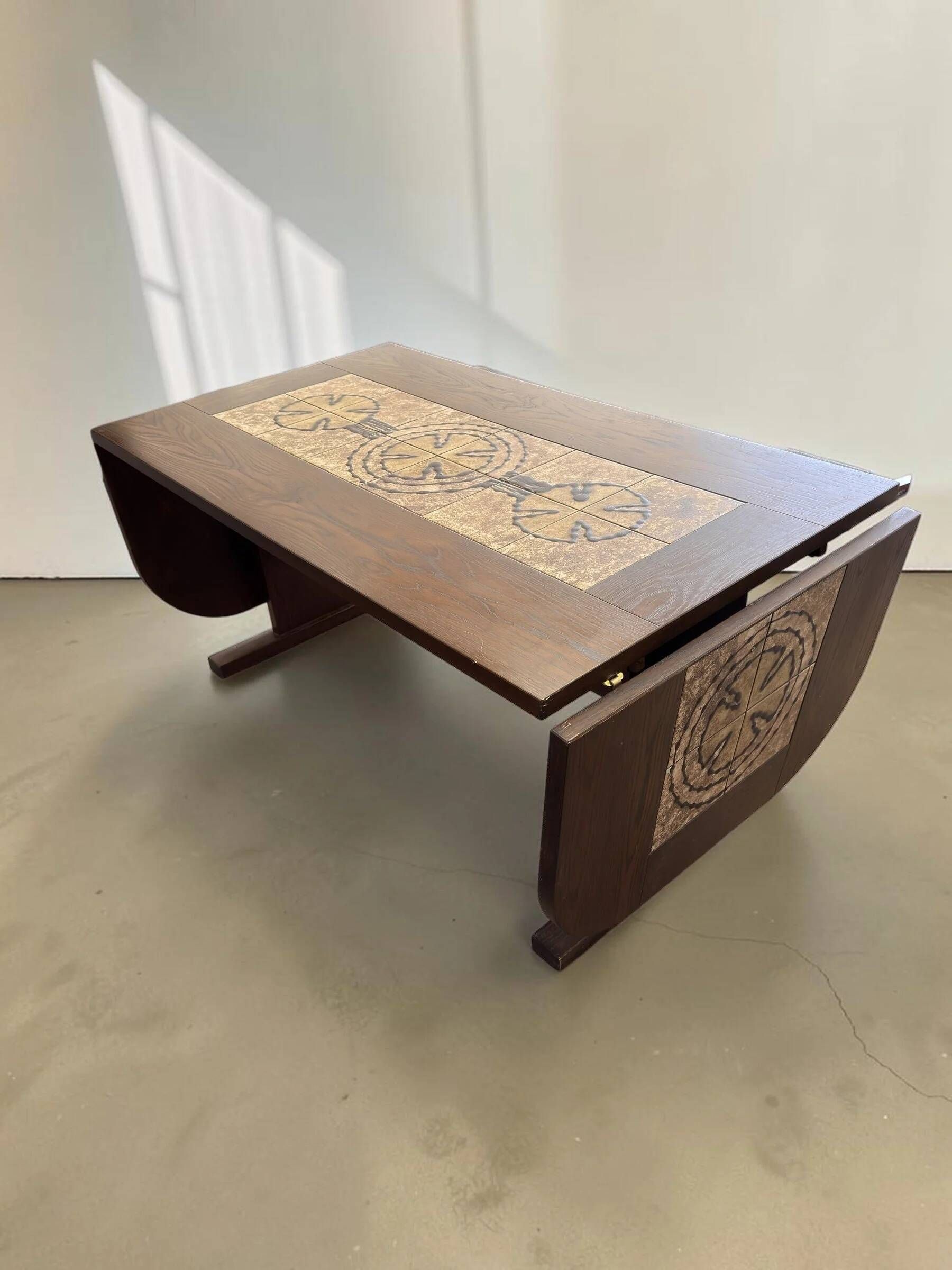 Table à manger danoise extensible de Poul Poulsen pour Ganso Møbler