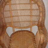rattan armchair Emmanuelle de 1950/60