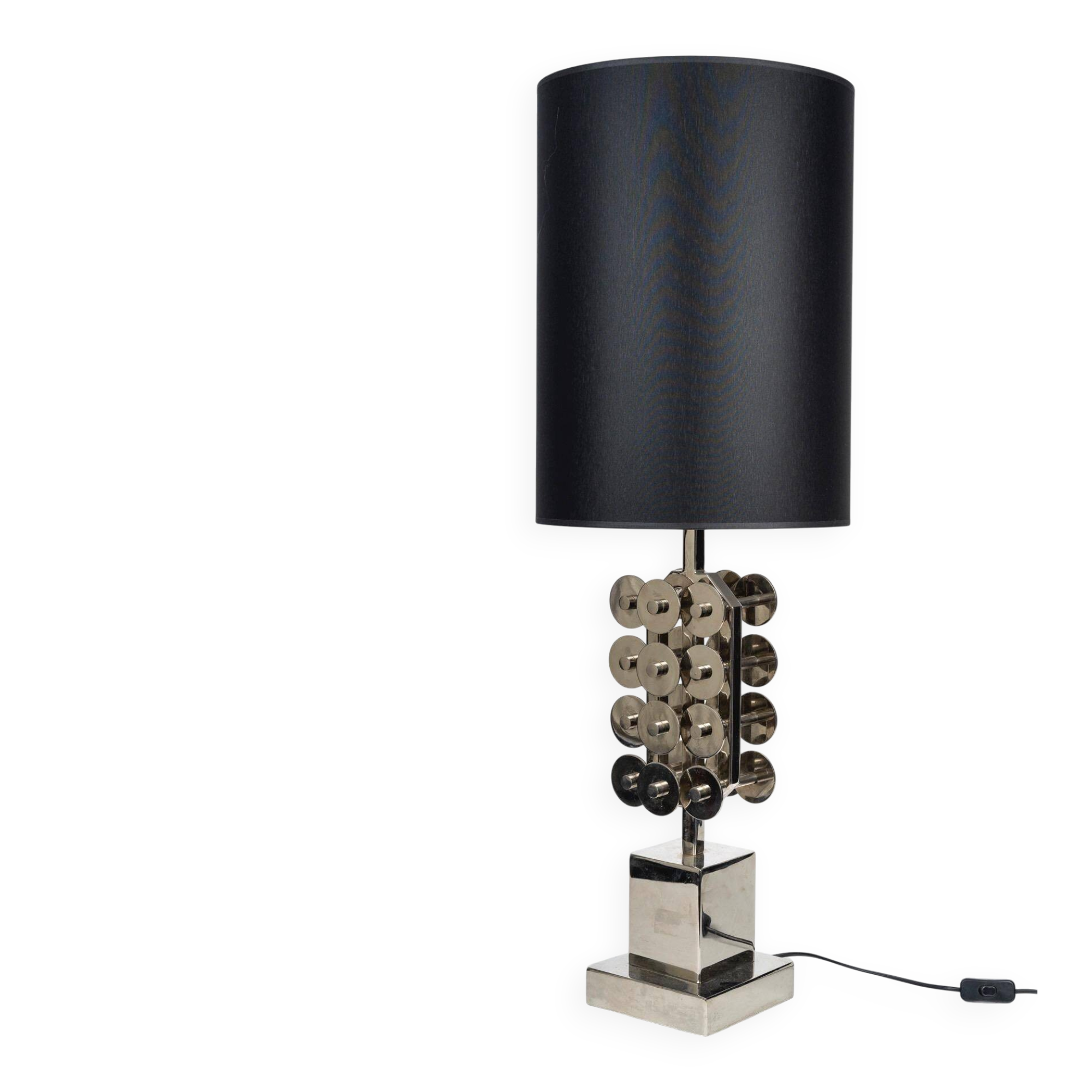 1970s vintage chrome table lamp