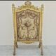 Louis XVI period 18th century fireplace screen in gilded wood