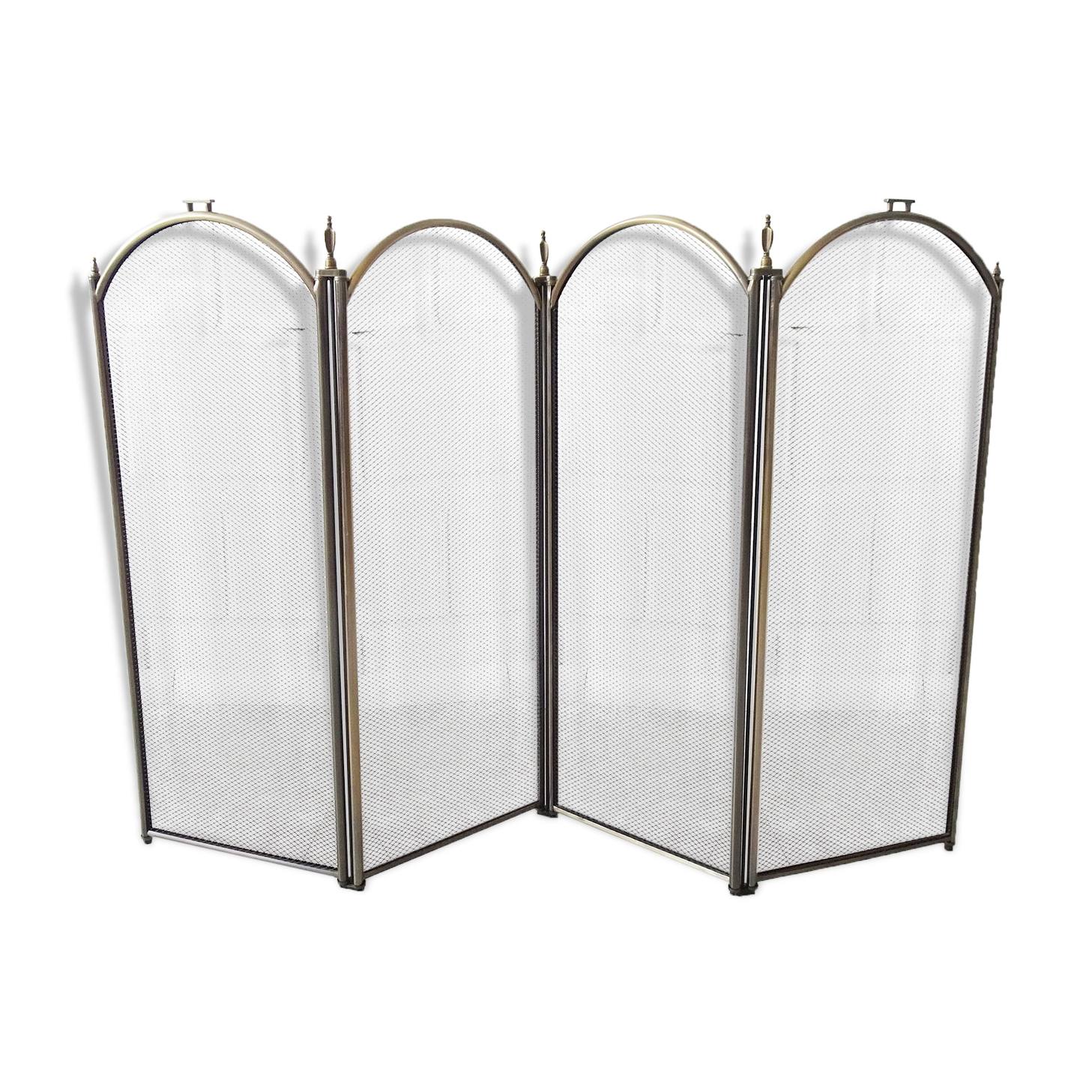 écran de cheminée vintage pliable