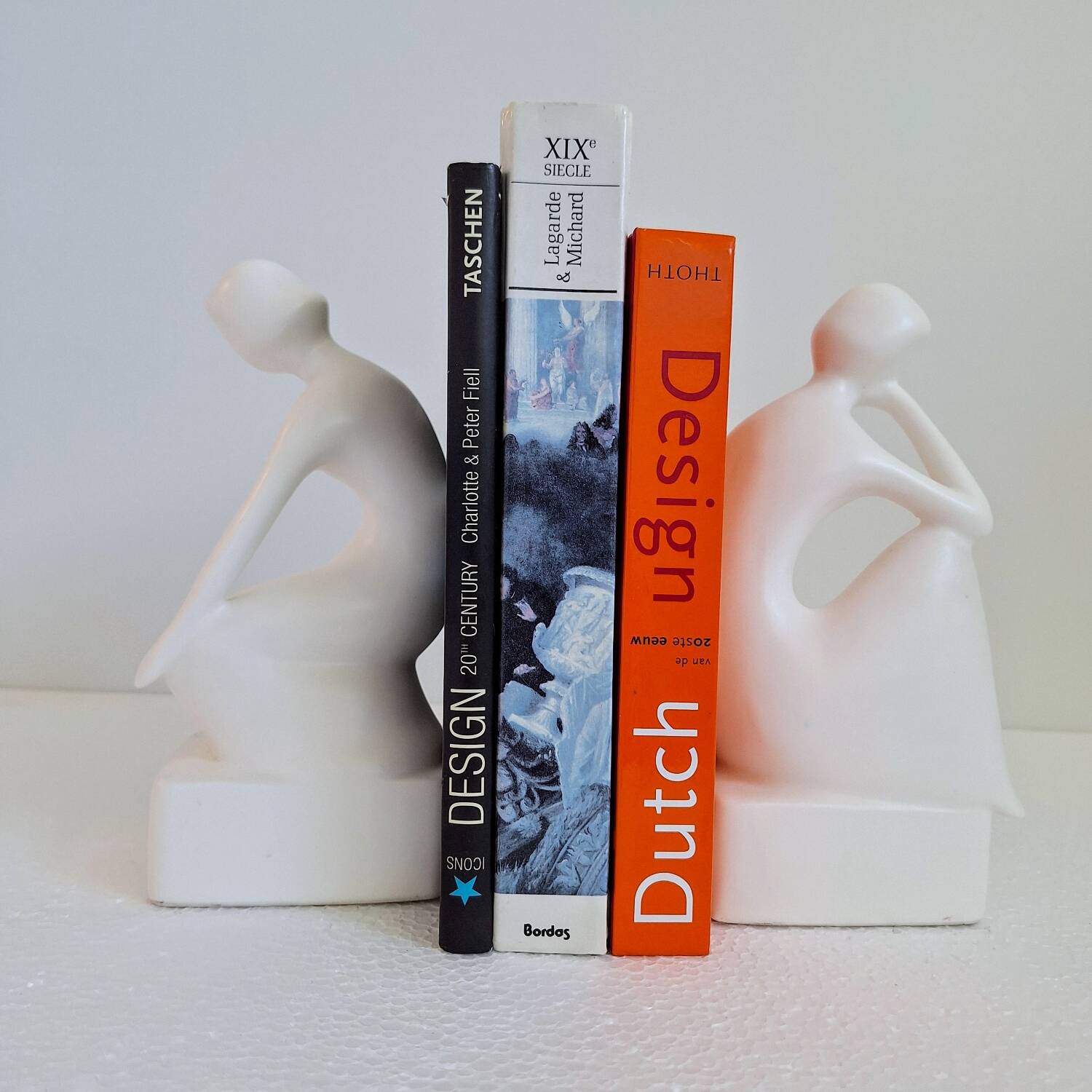 Mid-century figurative bookends by Royal Delf