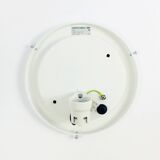 Large Minimalist Opaline Glass Shell Shaped Wall Light From Limburg, Germany, 1970s