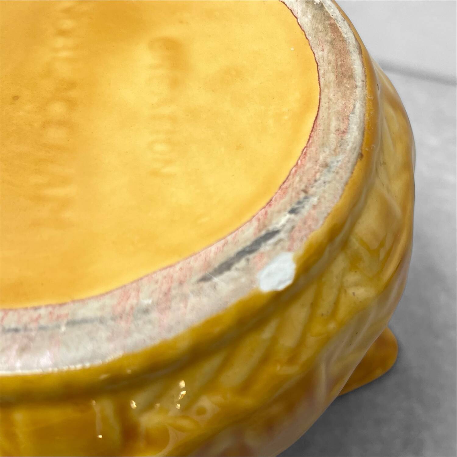 Vintage enameled ceramic pitcher – French artisanal creation