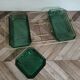 Arcoroc Emerald green and gold aperitif tray