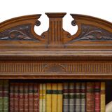 Victorian Solid Oak Open Bookcase