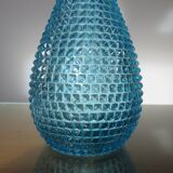 Bottle decanter Empoli Italy diamond tip glass 60 years 70