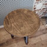 Side table turned wooden legs