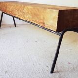 Console iron and solid wood