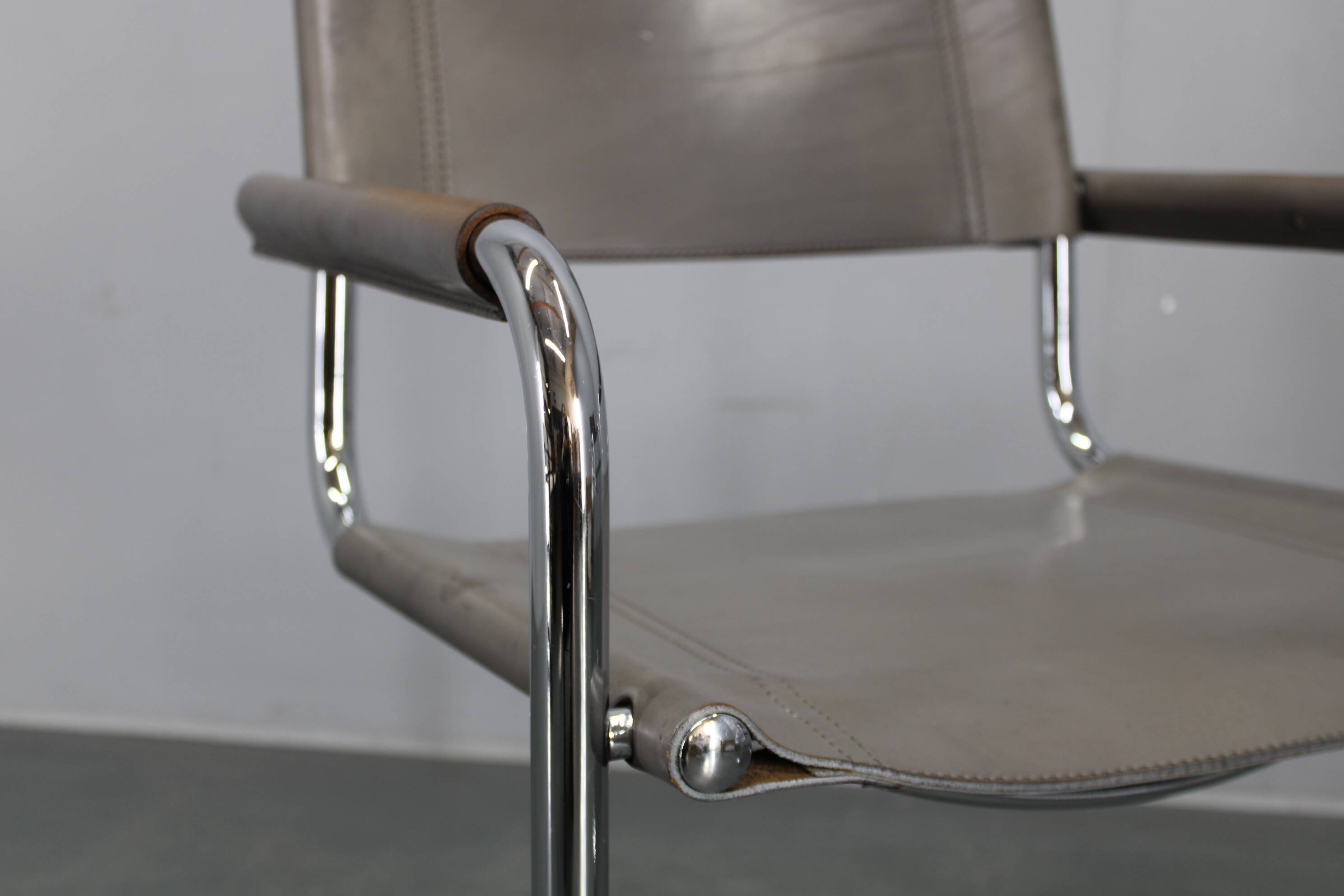 Set of four Bauhaus cantilever armchairs by Mart Stam, Italy