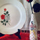 Round dish Luneville Menton collection
