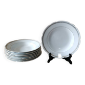 8 assiettes creuses en porcelaine Bavaria