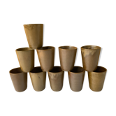 10 tasses en grès