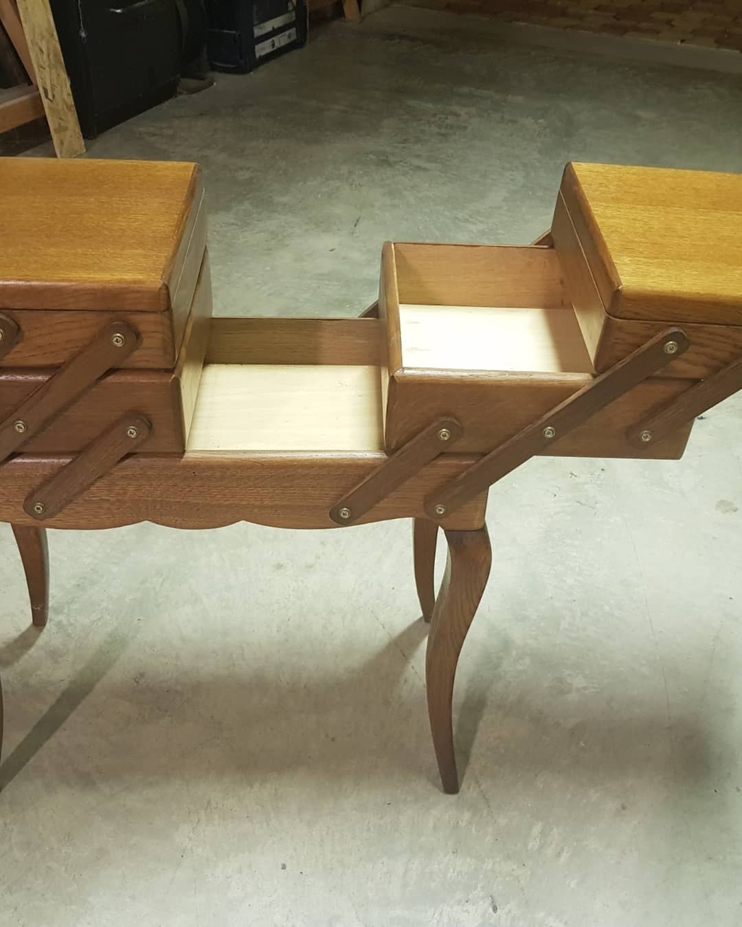 Vintage sewing worker