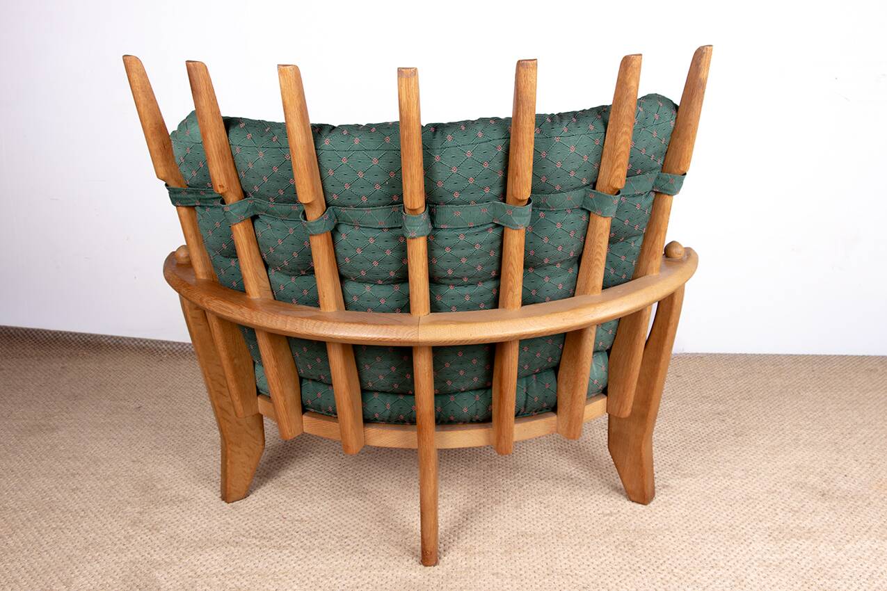 Grand French armchair in solid oak, Guillerme and Chambron Your House