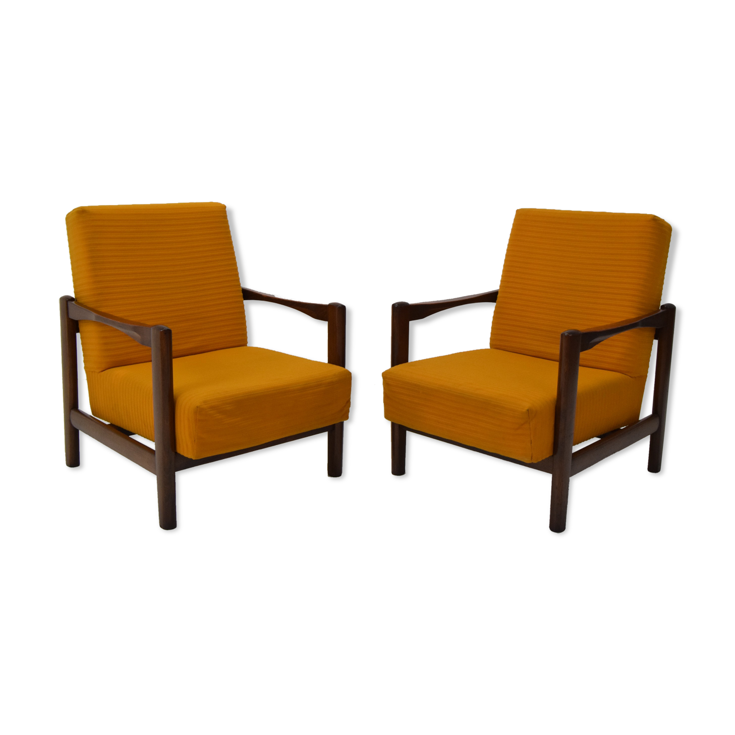 Pair of Mid-century Design Armchairs,1960's.