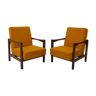 Paire de fauteuils design du milieu du siècle, années 1960.