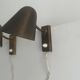 Pair of vintage adjustable wall lights, solid brass, France 1940