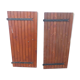 Lot of 2 flaps of full wooden shutters