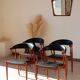 Set of 4 Johannes Andersen Scandinavian teak armchairs, 1960s