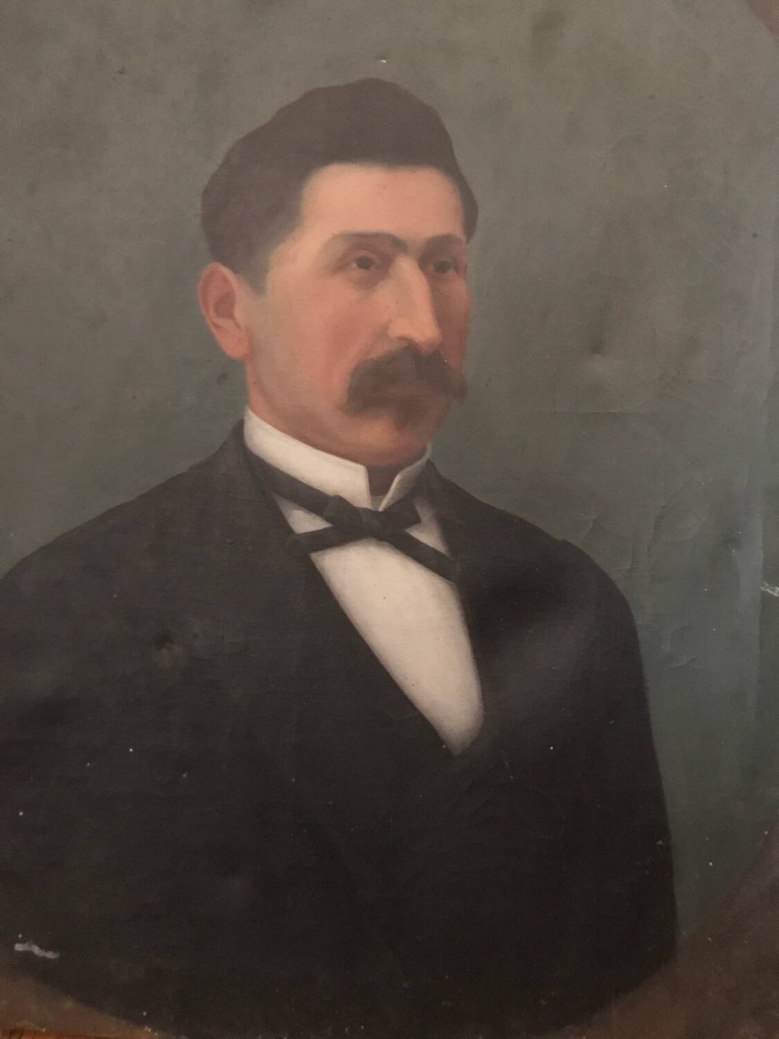 Portrait of a man, oil on canvas