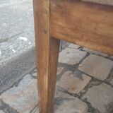 Farm table coffee table with drawers